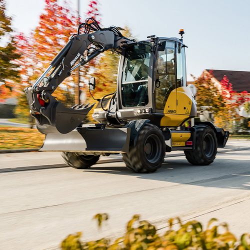 Малогабаритный экскаватор - 9MWR - MECALAC Baumaschinen GmbH - на колесах / компактный / поворотный