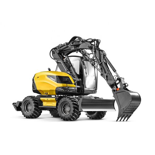 Малогабаритный экскаватор - 15MWR - MECALAC Baumaschinen GmbH - на колесах / компактный / поворотный