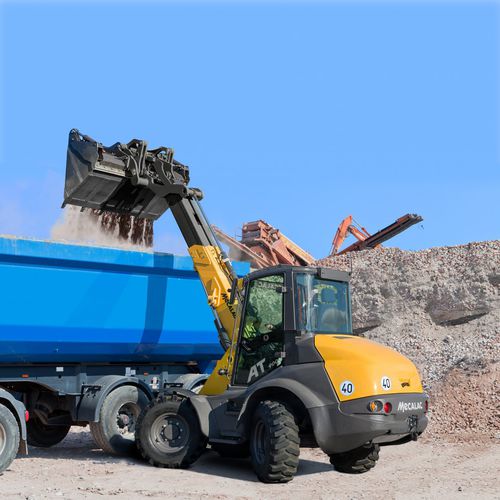 Колесный погрузчик - AT 900 - MECALAC Baumaschinen GmbH - для строительства / телескопический / для строительства