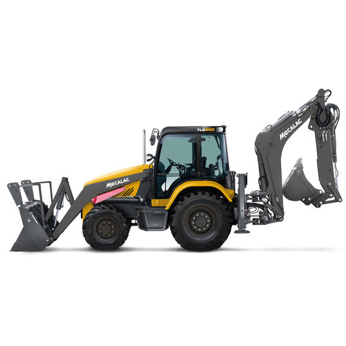 Эргономичный экскаватор-погрузчик - TLB850 - MECALAC Baumaschinen GmbH - передний / многофункциональный