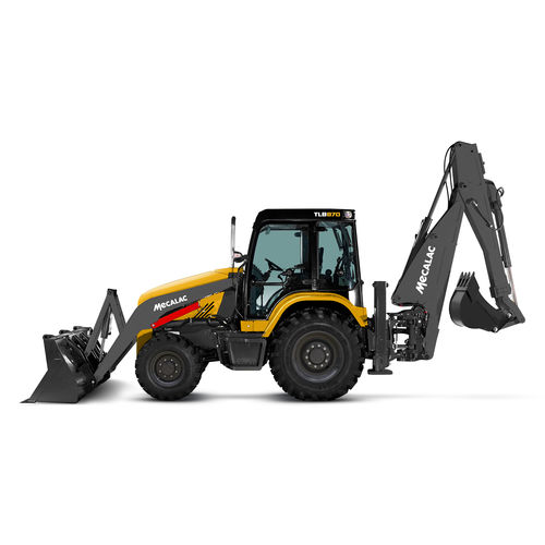 Эргономичный экскаватор-погрузчик - TLB870 - MECALAC Baumaschinen GmbH - передний / многофункциональный