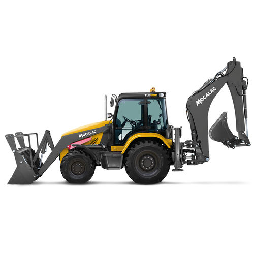 Эргономичный экскаватор-погрузчик - TLB890 - MECALAC Baumaschinen GmbH - передний / многофункциональный