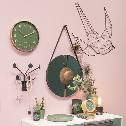 Подвесное зеркало - Balanced - KARLSSON CLOCKS - современное / круглое / из стали
