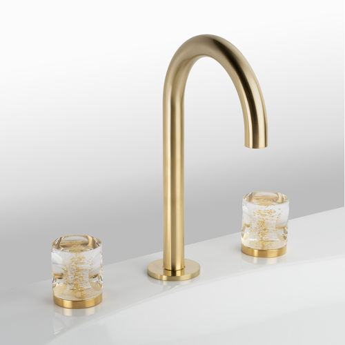 Двухрычажный смеситель для раковины - C23-1301 CÉLESTE - Cristal&Bronze - настольный / из латуни / из золота