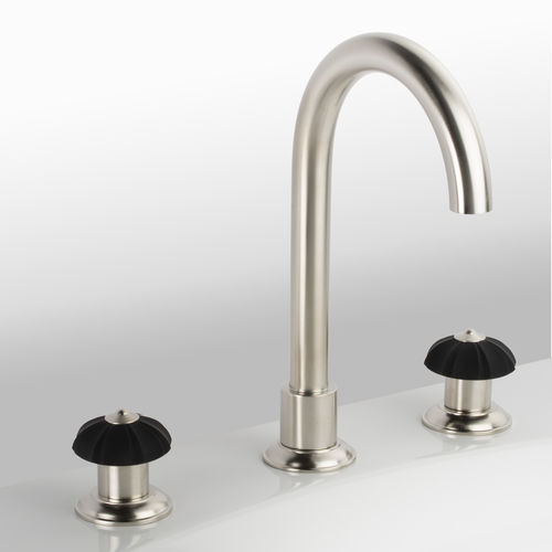 Двухрычажный смеситель для раковины - C35-1301 &Eacute;L&Eacute;GANCE - Cristal&Bronze - настольный / из латуни / из никеля