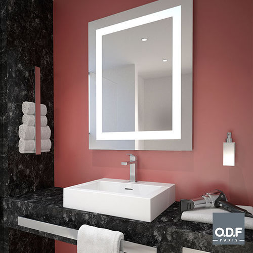 Настенное зеркало для ванной комнаты - 7135 01 01 - ODF Paris - для гостиницы / современное / прямоугольное