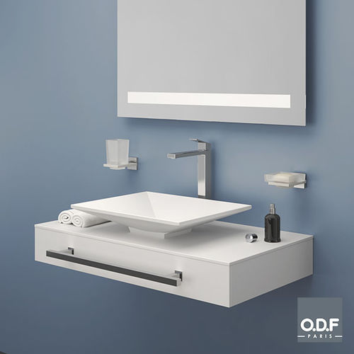 Столешница для раковины из Fenix NTM® - 4P090 A0 - ODF Paris - для профессионального использования / по индивидуальному заказу / со встроенными полотенцесушителями