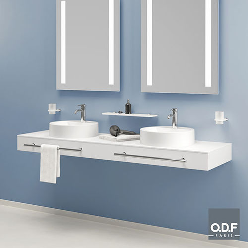 Двойная столешница для раковины - 1P180 A0 - ODF Paris - из Fenix NTM® / для профессионального использования / по индивидуальному заказу