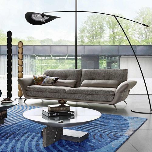 Современный ковер - SHELL - ROCHE BOBOIS - с рисунком / из новозеландской шерсти / прямоугольный