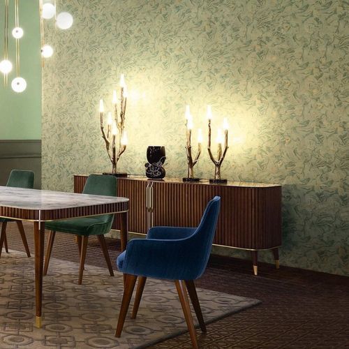 Настольная лампа - LITT - ROCHE BOBOIS - из литого алюминия / из PMMA / современная