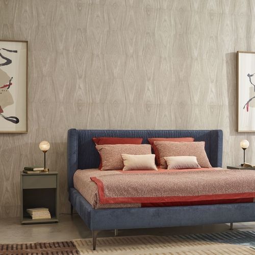 Современный ночной столик - INTRALOG - ROCHE BOBOIS - из дерева / с основанием из древесины / прямоугольный