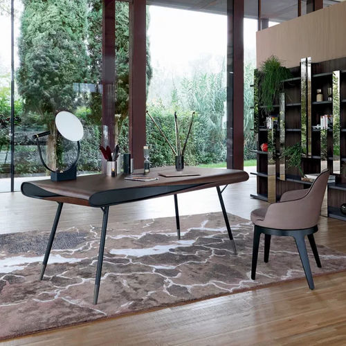 Напольный рабочий стол - CALLIGRAPHIE - ROCHE BOBOIS - современный / из бронзы / дерево
