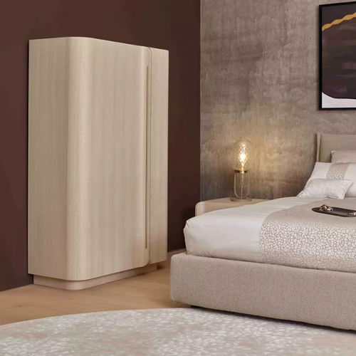 Современный шкаф для одежды - PARIS PANAME - ROCHE BOBOIS - из нержавеющей стали / из кожи / из дерева