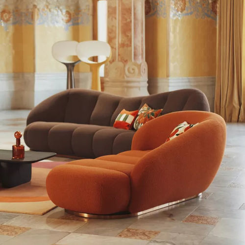 Современный диван - ELEGIO - ROCHE BOBOIS - из ткани / цвет по индивидуальному заказу / из фанеры