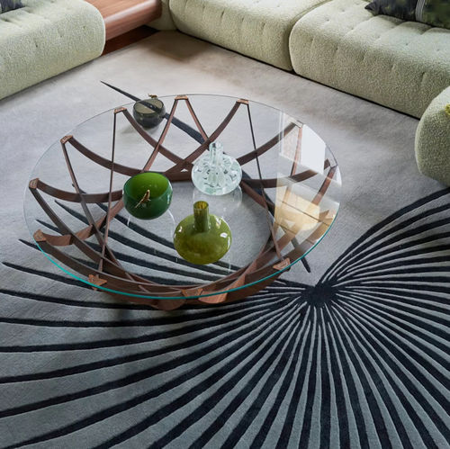 Современный ковер - MATSURI - ROCHE BOBOIS - с рисунком / многоцветный / из шерсти