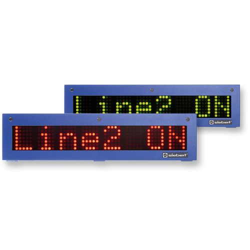 Настенное информационное табло - SX302 - Siebert Industrieelektronik GmbH - для интерьера / LED / цифровое