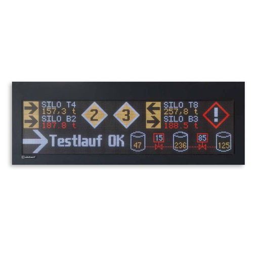 Настенное информационное табло - XC55 - Siebert Industrieelektronik GmbH - для наружного применения / LED / из нержавеющей стали