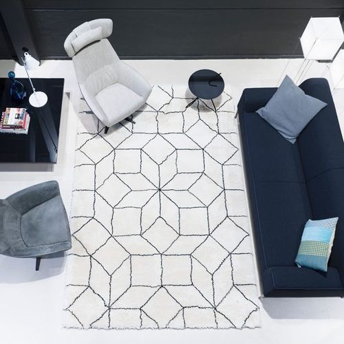 Современный ковер - Byzance - Carpet Sign - c геометрическим рисунком / из новозеландской шерсти / из шерсти мериноса