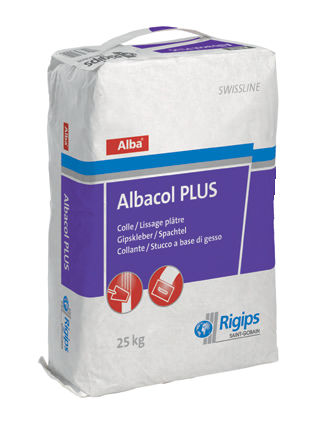 Клей для керамической плитки - SWISSLINE : ALBA® ALBACOL PLUS - Saint Gobain Rigips