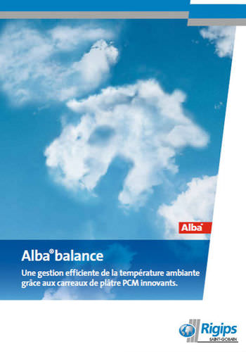 Гипсовая плита - ALBA®BALANCE - Saint Gobain Rigips