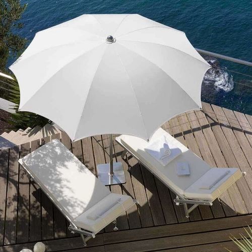 Круглый зонт от солнца - NARCISO - Crema Outdoor S.r.l. - с центральной опорой / из ткани / алюминий