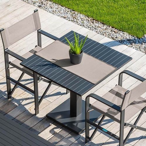 Современный стол - ORIONE  - Crema Outdoor S.r.l. - алюминий / из нержавеющей стали / с основанием из алюминия