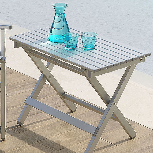 Современный стол - PERSEO - Crema Outdoor S.r.l. - алюминий / из нержавеющей стали / с основанием из алюминия