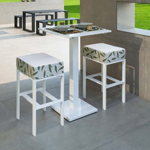 Современный барный табурет - FEBE - Crema Outdoor S.r.l. - из акриловой ткани / из стали / из пенополиуретана