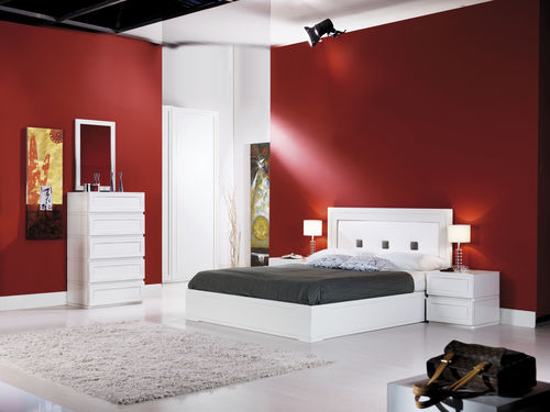 Двуспальная кровать - Q-BOX ROSSO - F.LLI MIRANDOLA SAS - современная / из дерева / 180x200 см