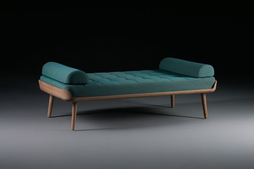 Современный полудиван - THOR - Artisan Solid Wood Furniture - из ткани / из дуба / из клена