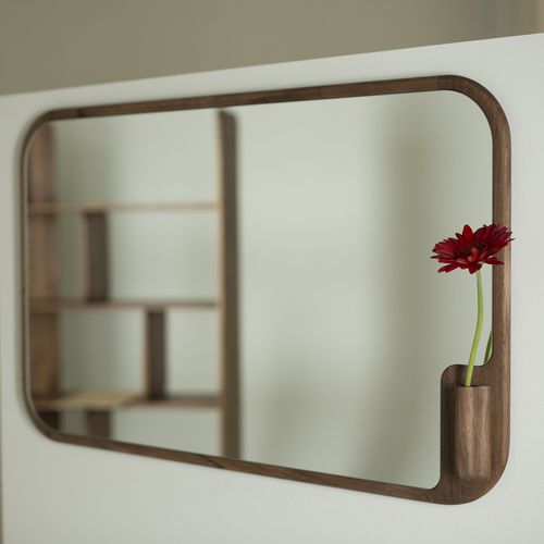 Настенное зеркало - MUSE - Artisan Solid Wood Furniture - современное / прямоугольное / из дуба