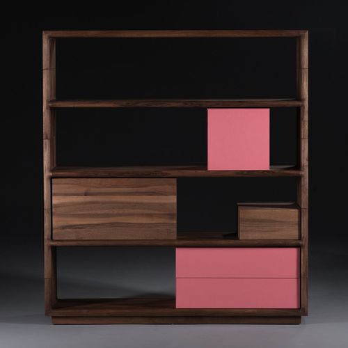 Модульный стеллаж - AGILIS - Artisan Solid Wood Furniture - современный / из дуба / из орехового дерева