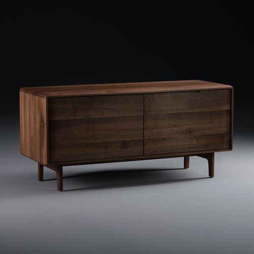 Современный буфет - INVITO - Artisan Solid Wood Furniture - из орехового дерева / черный / желтый