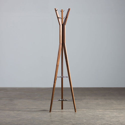 Вешалка для верхней одежды на ножке - HANNY - Artisan Solid Wood Furniture - современная / из дуба / из орехового дерева