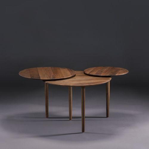 Современный журнальный столик - TRIPLE - Artisan Solid Wood Furniture - из дуба / из орехового дерева / из вишневого дерева