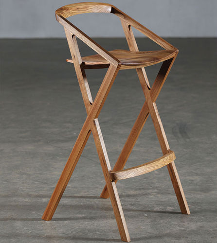Современный барный стул - 7 - Artisan Solid Wood Furniture - для интерьера / из орехового дерева / из вишневого дерева