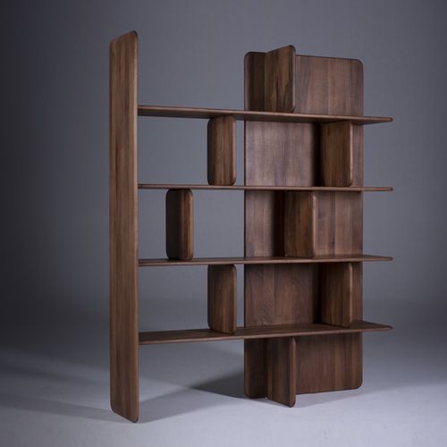 Современный стеллаж - SOFT - Artisan Solid Wood Furniture - из дуба / из орехового дерева / из клена