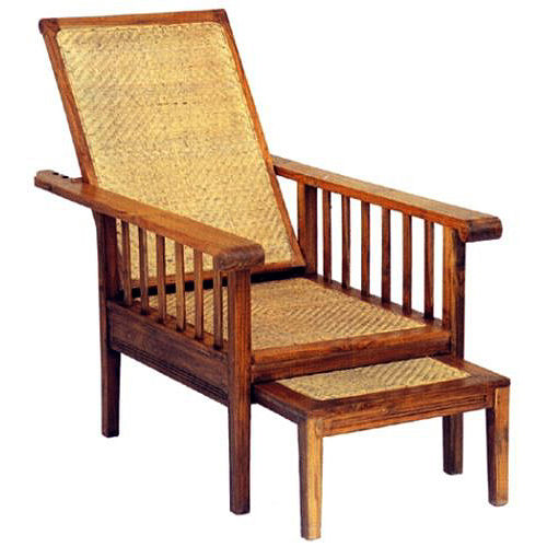 Классическое кресло - COMFORT LAZY : CL.LC3 - WARISAN - из дерева / с опорой для ступней