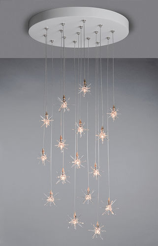 Современная люстра - BREATH: STAR - Shakuff - exotic glass lighting & decor - из дутого стекла / для профессионального использования / LED
