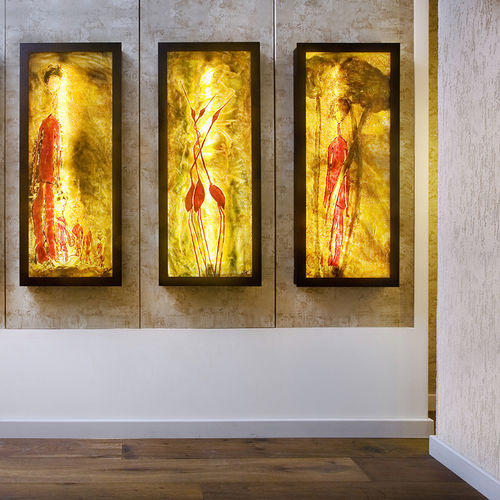 Печать на холсте по стеклу - Shakuff - exotic glass lighting & decor