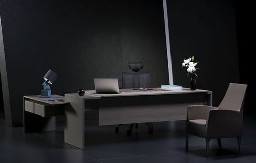 Директорский рабочий стол - PURE - Burotime Office Furniture - современный / из дерева / со встроенным ящиком