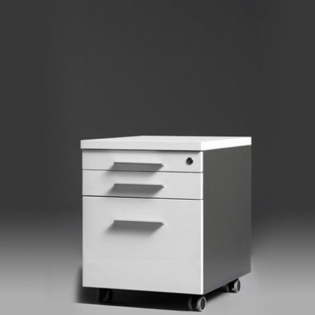Тумба под письменный стол из дерева - Burotime Office Furniture - из ламината / с 3 выдвижными ящиками / на роликах