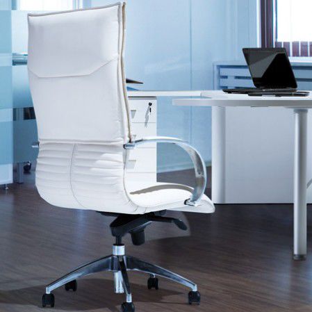 Современное директорское кресло - LORD - Burotime Office Furniture - из кожи / с подголовником / регулируемое по высоте