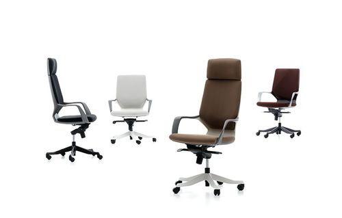 Современное кресло для офиса - SWAN - Burotime Office Furniture - из ткани / из алюминия / регулируемое по высоте