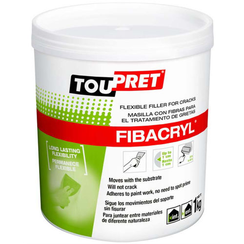 Упругая мастика - FIBACRYL®  - TOUPRET - на основе акриловой смолы / минеральная / для бетона