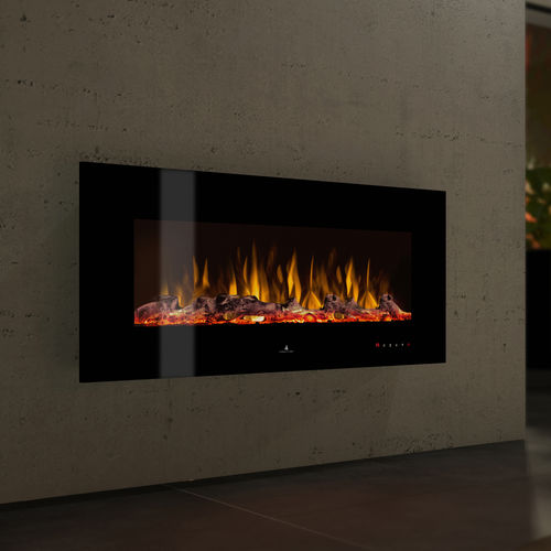 Электрический камин - NOBLE FLAME VEGAS SCHWARZ - muenkel design - встраиваемый / Односторонний / с закрытой топкой