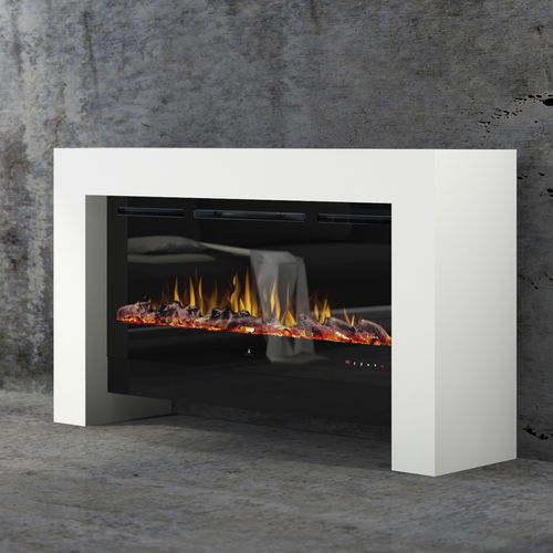 Электрический камин - BRIDGE OPTIFLAME - muenkel design - отдельностоящий / Односторонний / с закрытой топкой