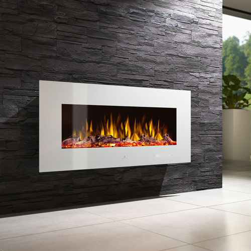 Электрический камин - NOBLE FLAME VEGAS WEISS - muenkel design - настенный / Односторонний / с закрытой топкой