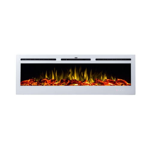 Электрический камин - NOBLE FLAME PARIS WHITE - muenkel design - встраиваемый / Односторонний / с закрытой топкой
