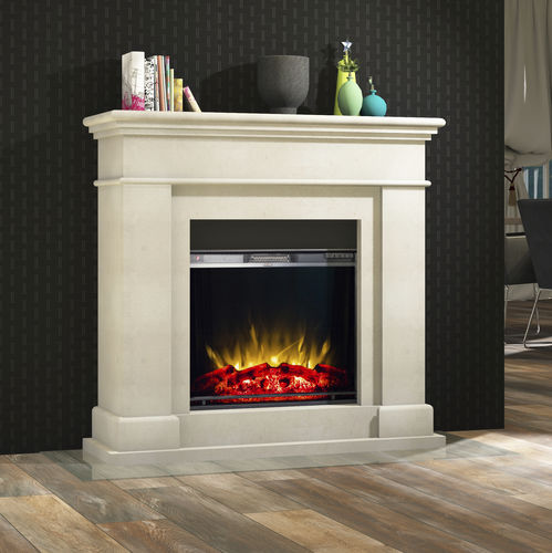 Электрический камин - ROMA CLASSICO - muenkel design - отдельностоящий / Односторонний / с закрытой топкой